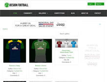 Tablet Screenshot of designfootball.com